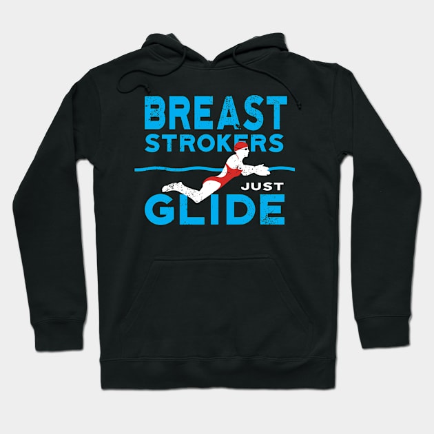 Womens Breaststrokers Glide Swimmer Hoodie by atomguy